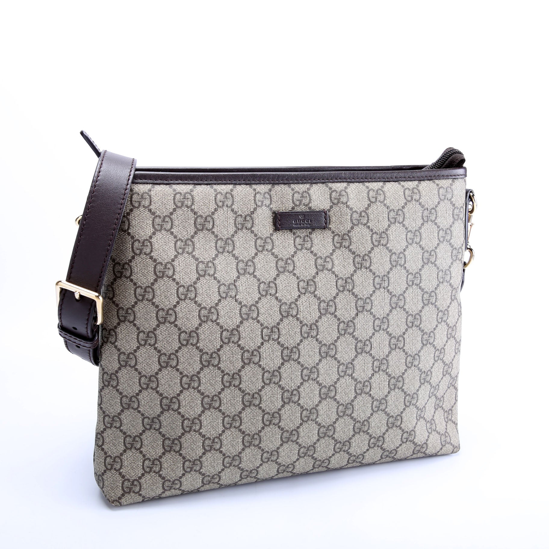 388924 GG Supreme Crossbody Beige/Brown