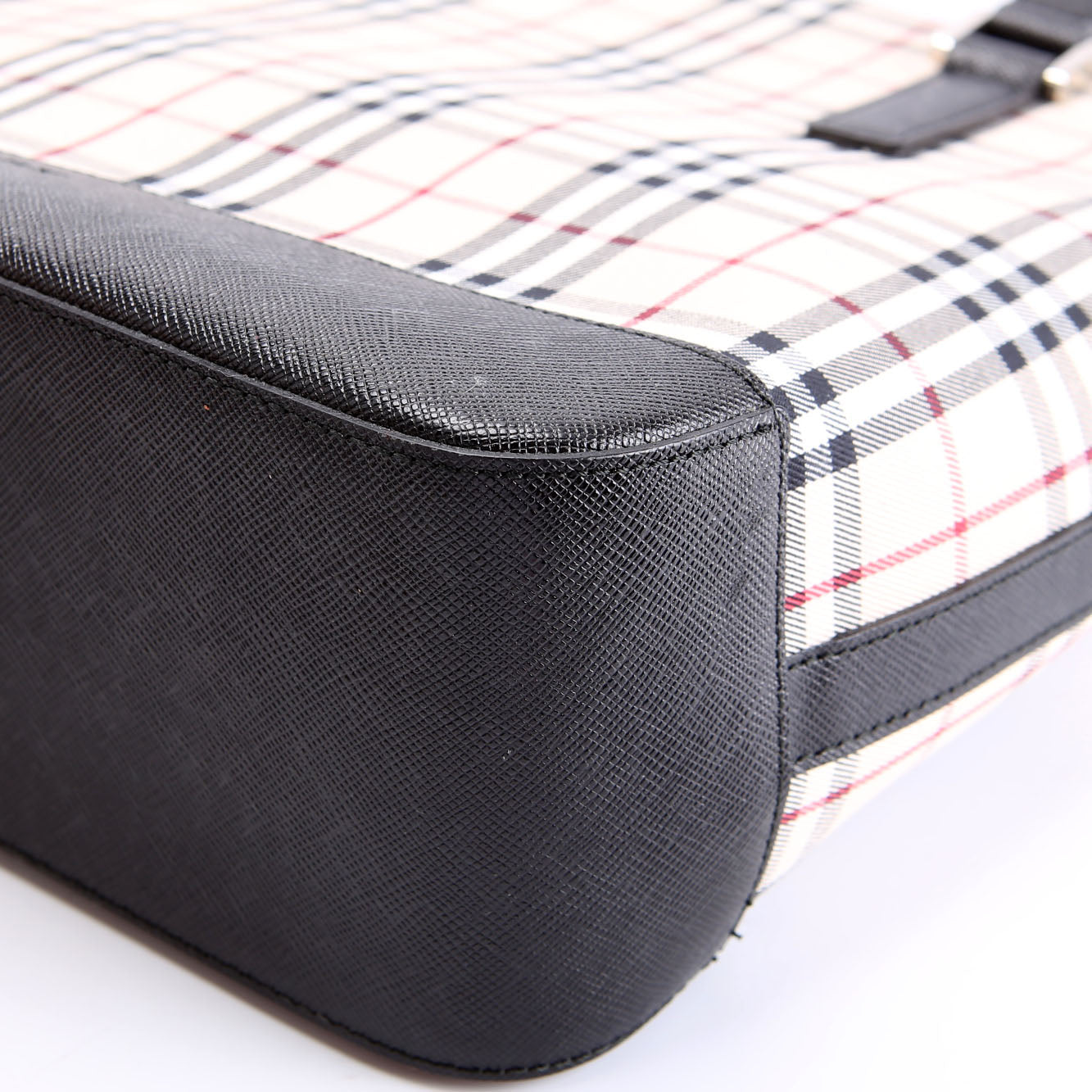 House Check Small Tote Multi/Black