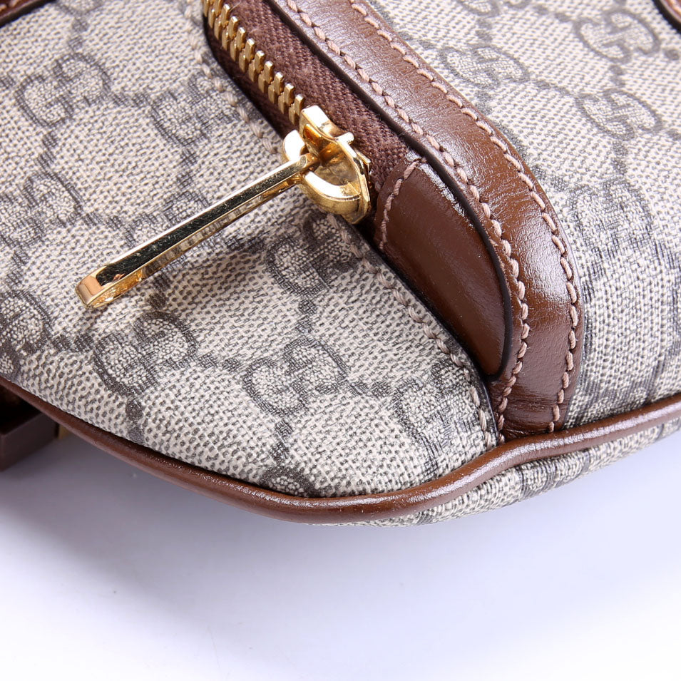 733240 GG Supreme Interlocking large Belt Bag Brown/Beige