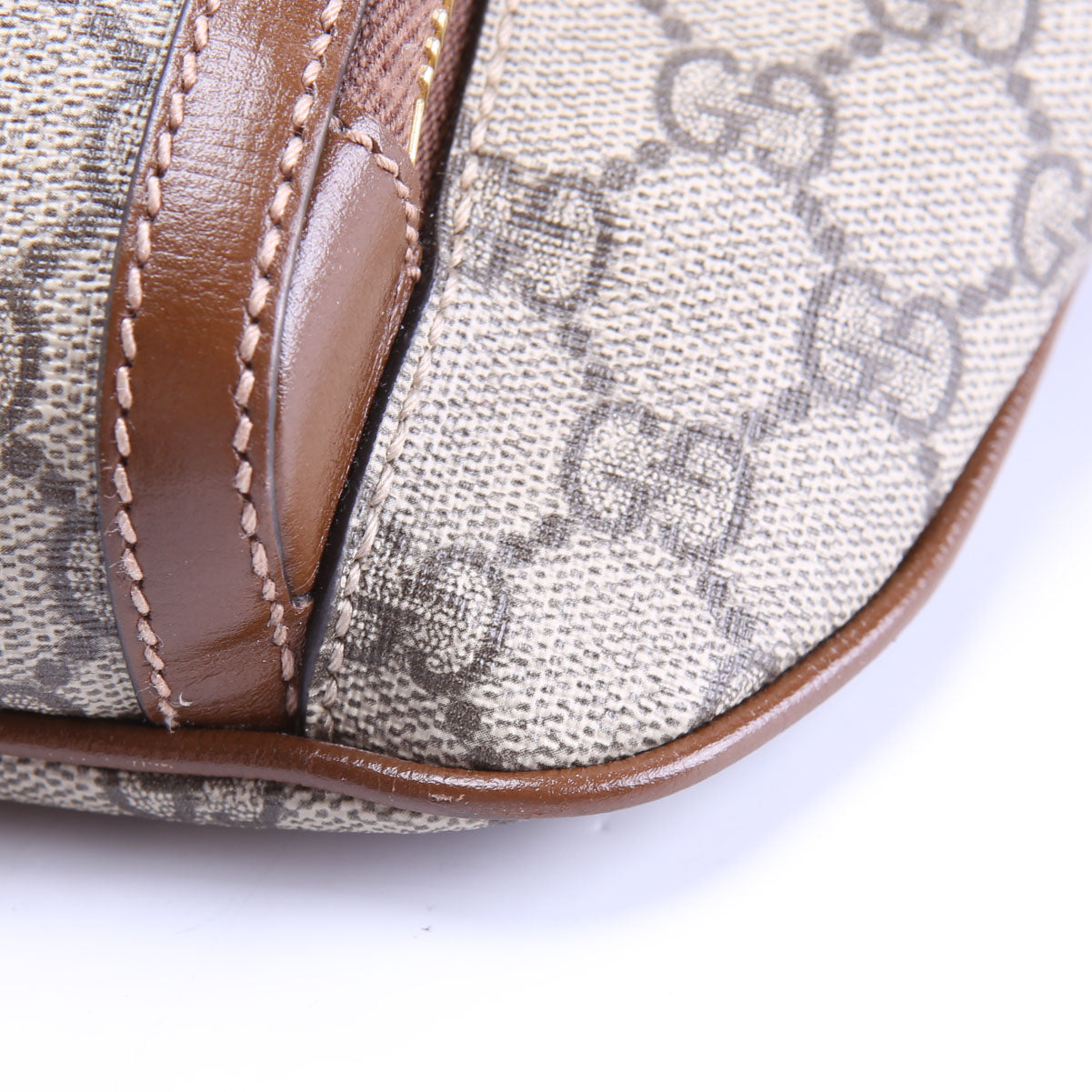 733240 GG Supreme Interlocking large Belt Bag Brown/Beige