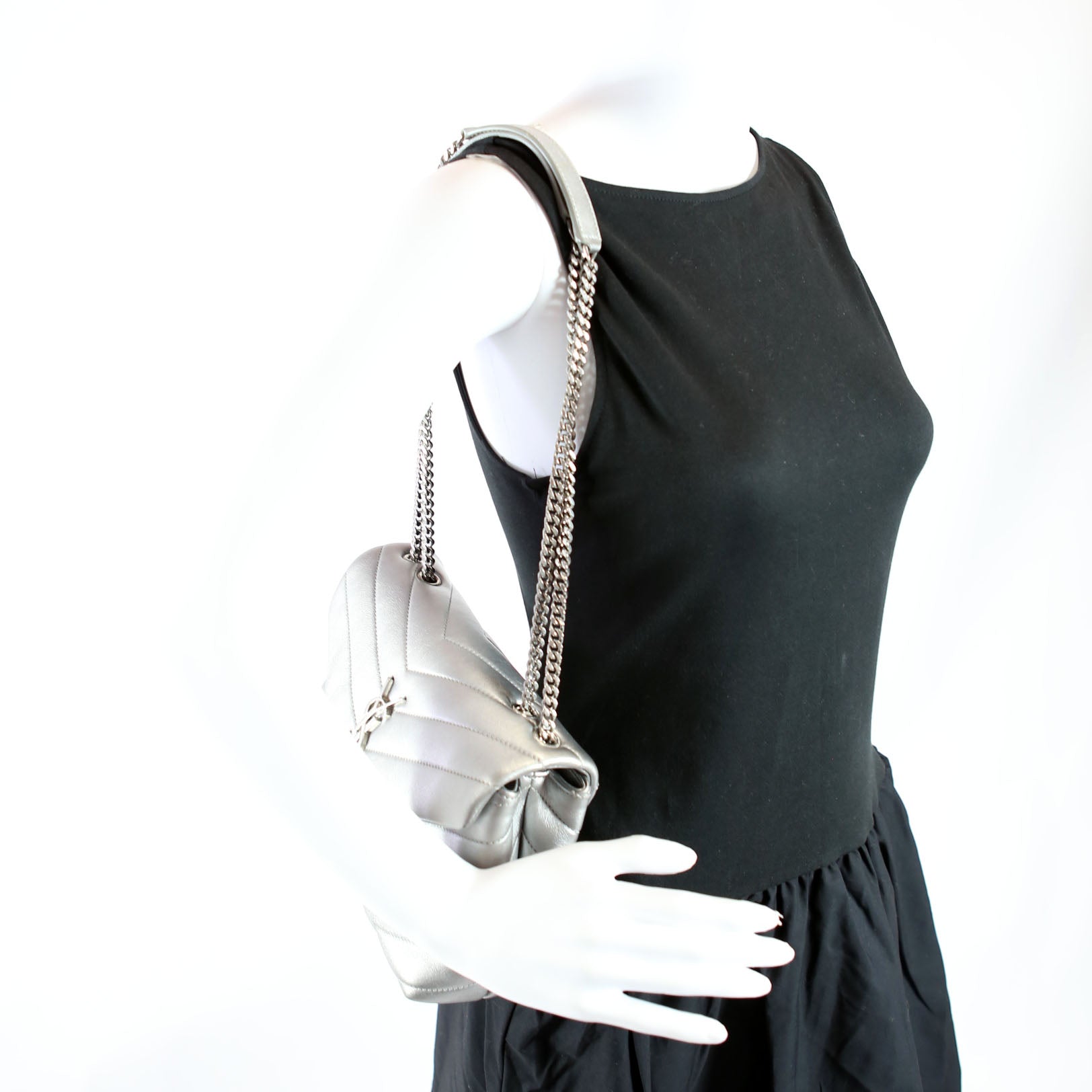 Loulou Satchell Small 494699 Silver