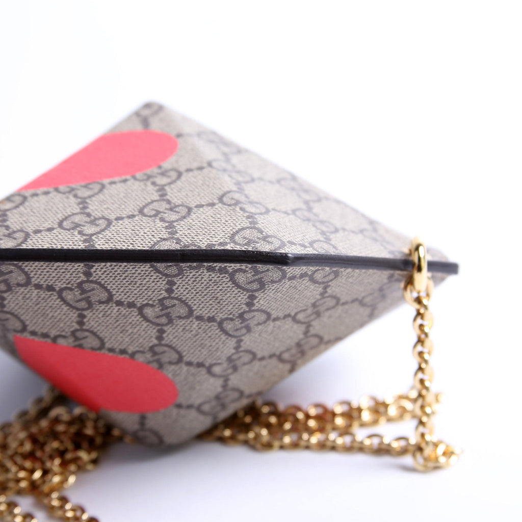 GG Supreme Love Heart Mini Padlock Chain