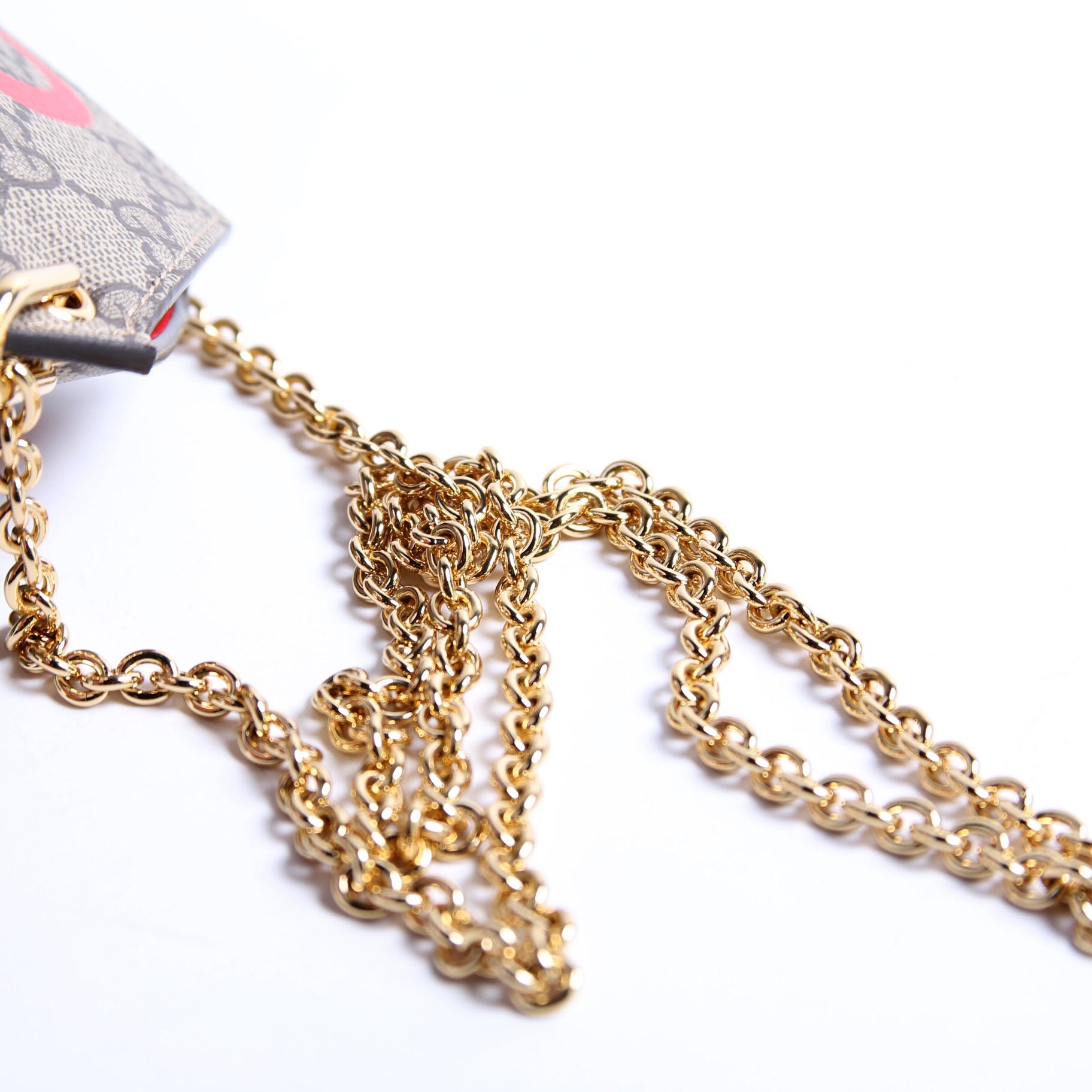 GG Supreme Love Heart Mini Padlock Chain