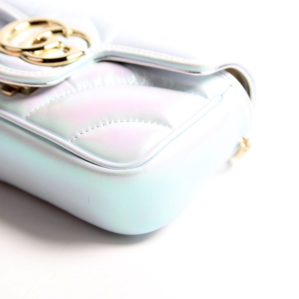 476433 Marmont Iridescent Leather Super Mini Flap