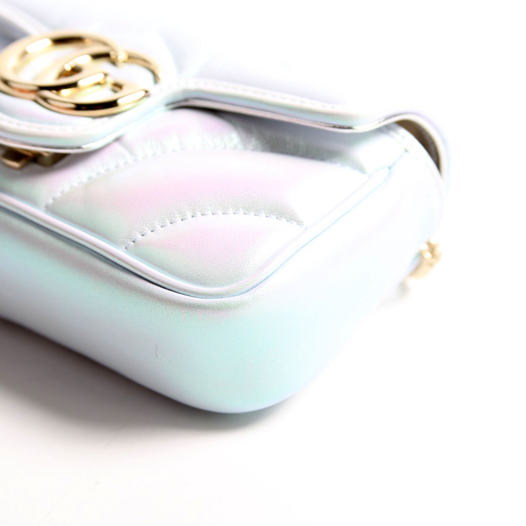 476433 Marmont Iridescent Leather Super Mini Flap