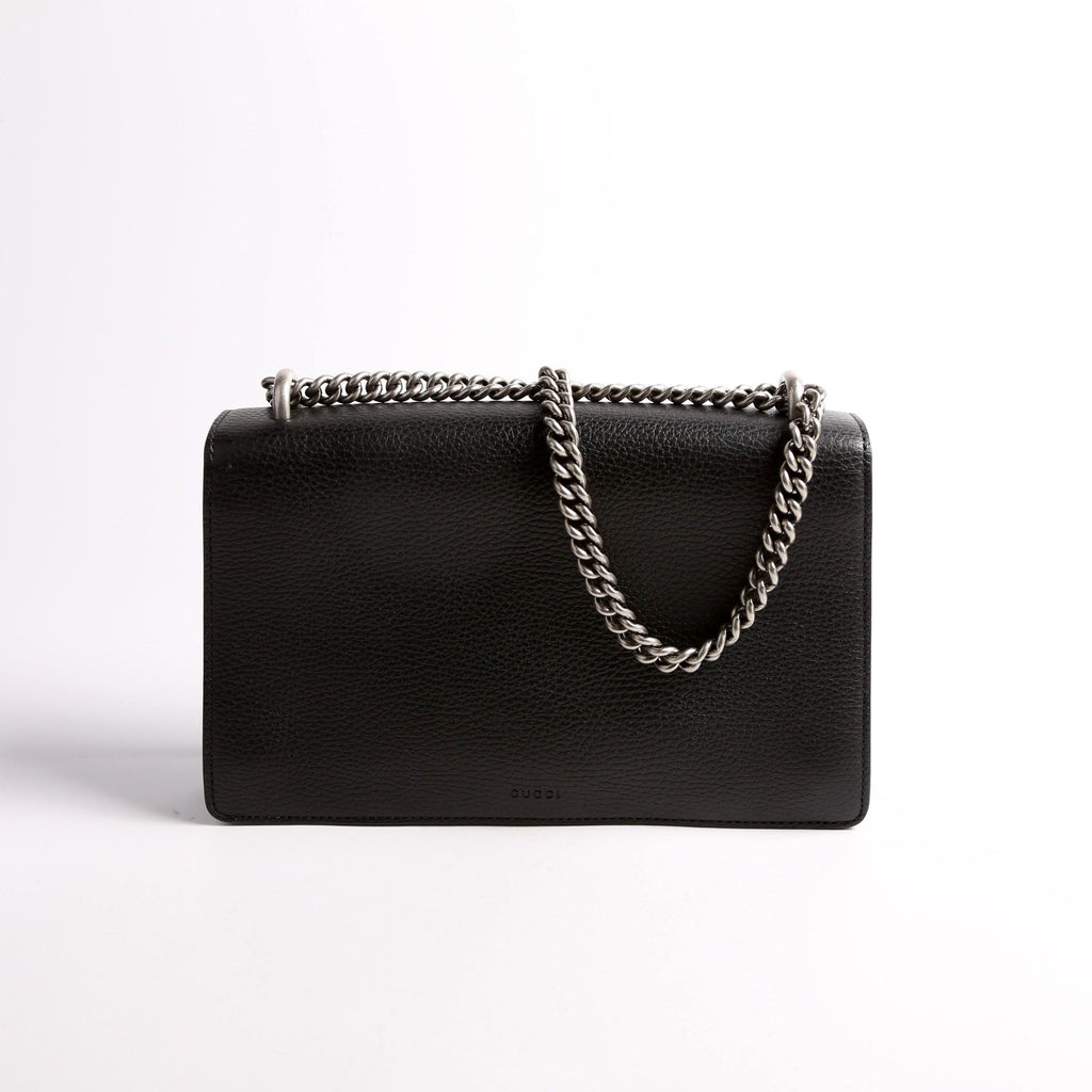 Gucci 400249 Dionysus Leather Shoulder Small Black