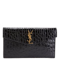 Uptown Pouch Crocodile Embossed 565739 Black