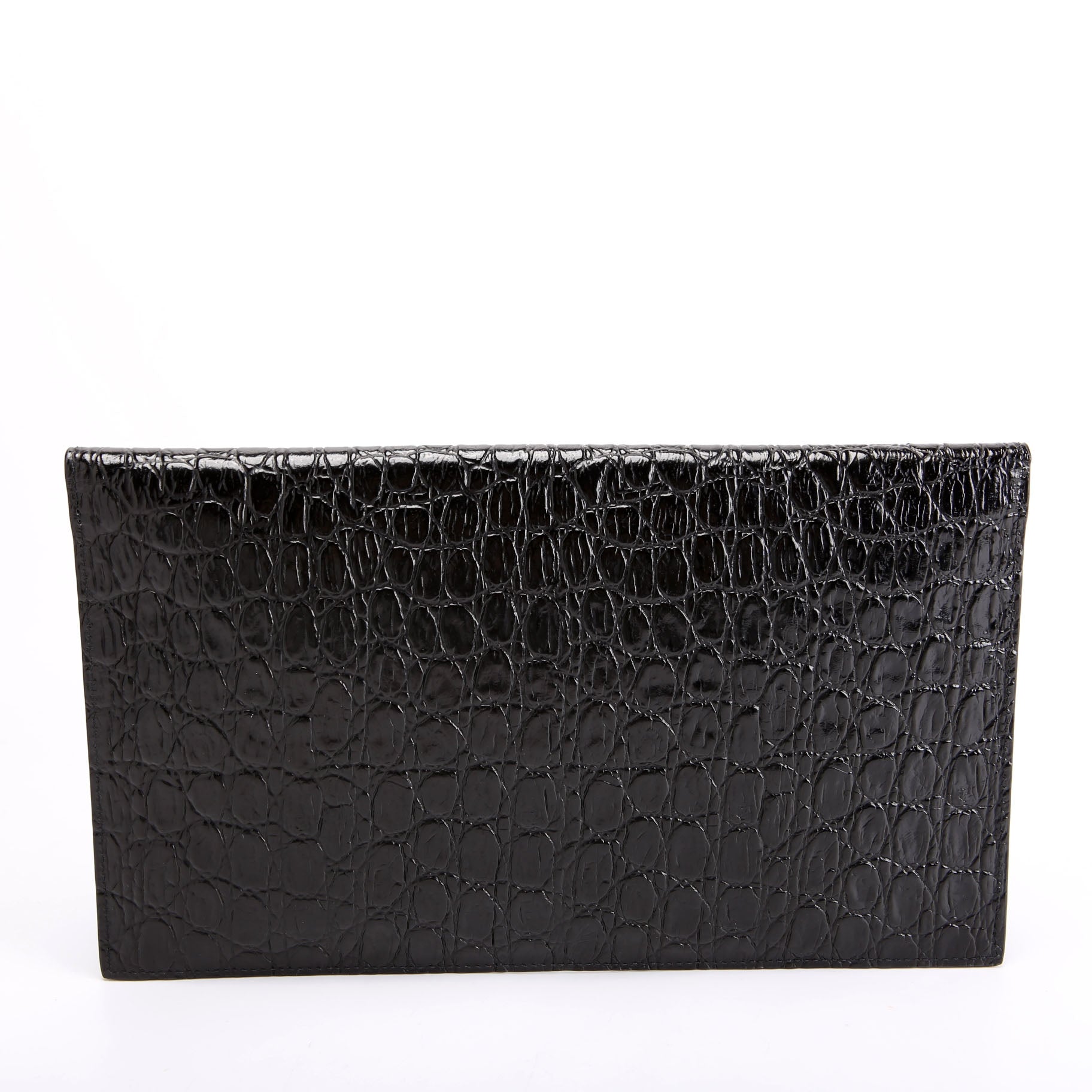 Uptown Pouch Crocodile Embossed 565739 Black