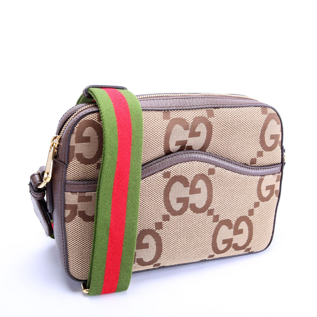 Gucci 675891 Jumbo GG Canvas Messenger