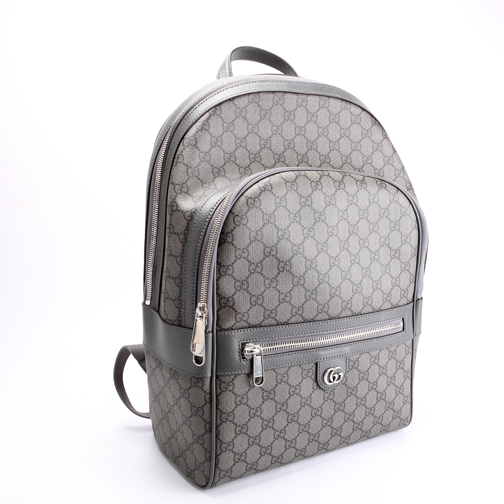 Gucci 821938 GG Supreme Ophidia Medium Backpack Grey