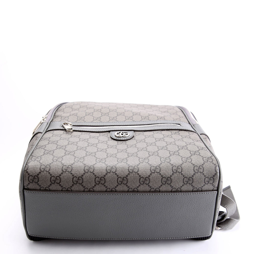 Gucci 821938 GG Supreme Ophidia Medium Backpack Grey