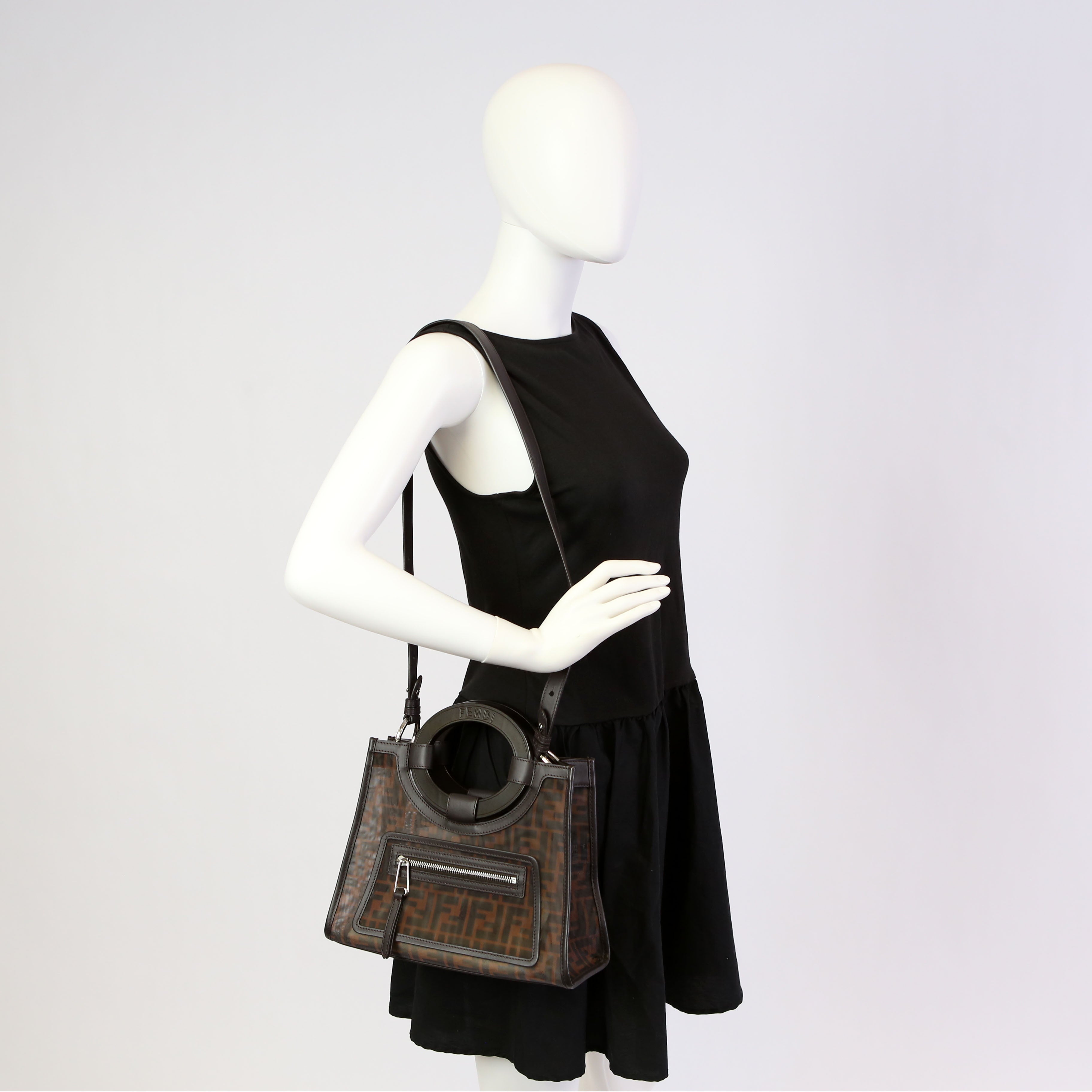 FF 1974 Mesh Runaway Shopper Small Brown