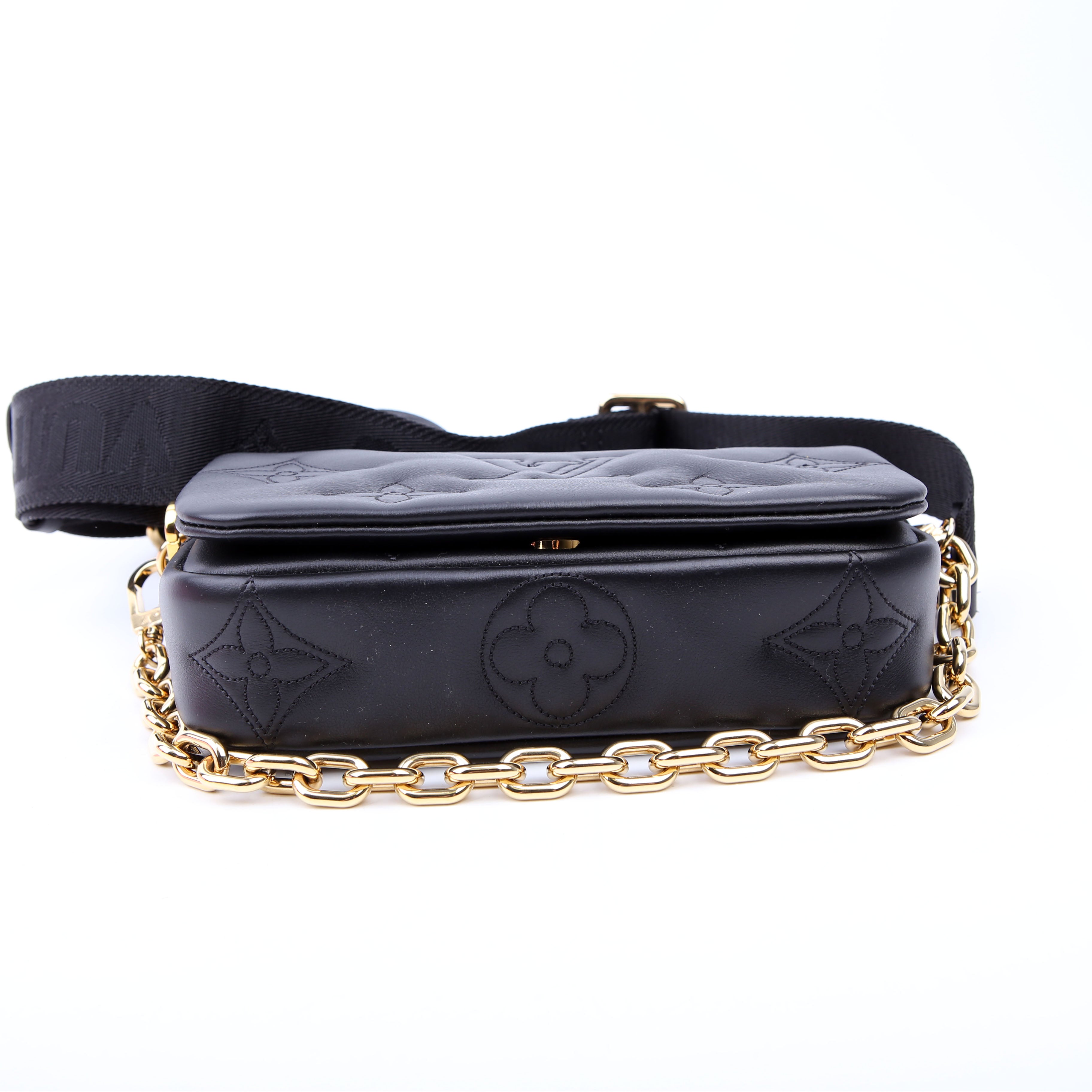 Wallet On Strap Bubblegram Black