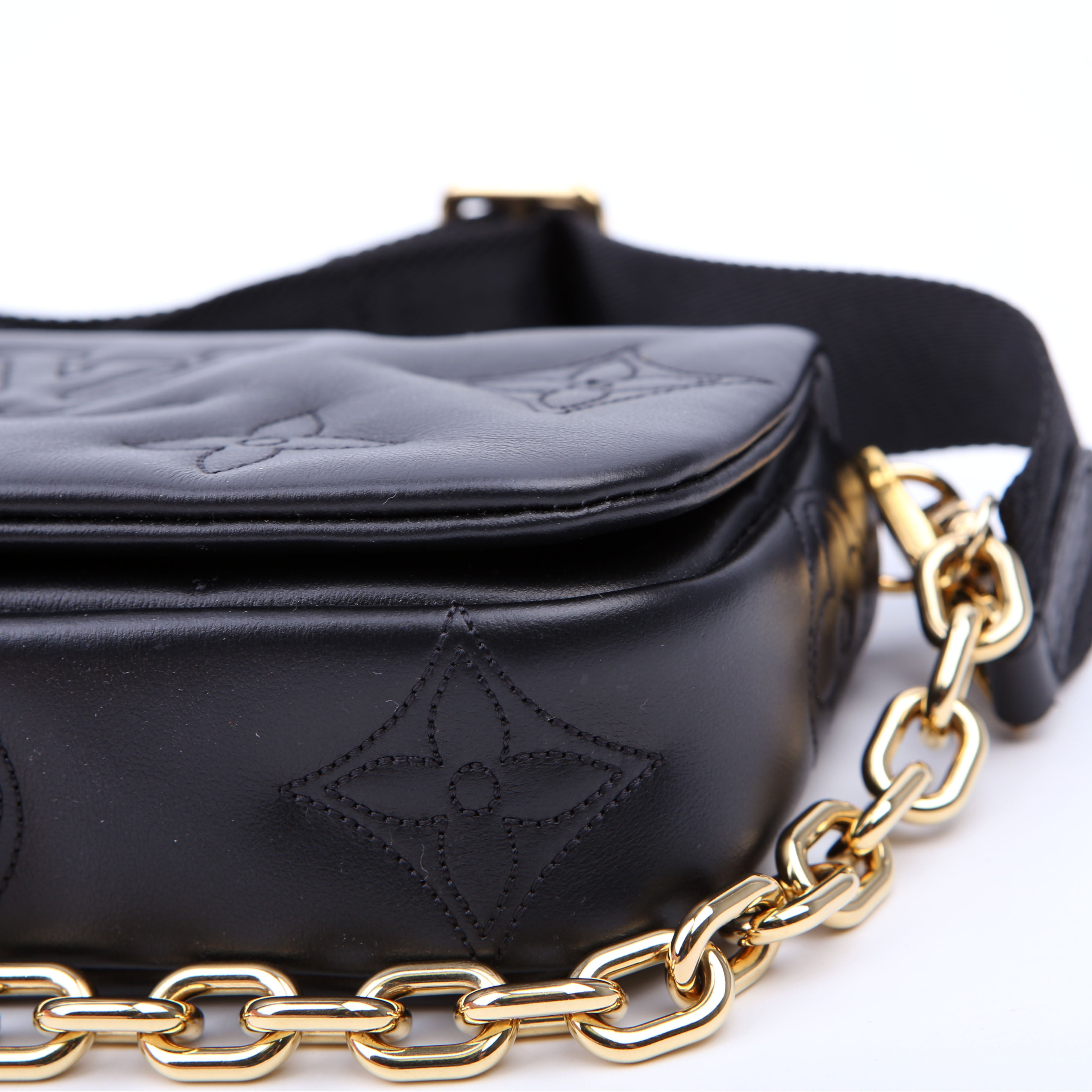 Wallet On Strap Bubblegram Black