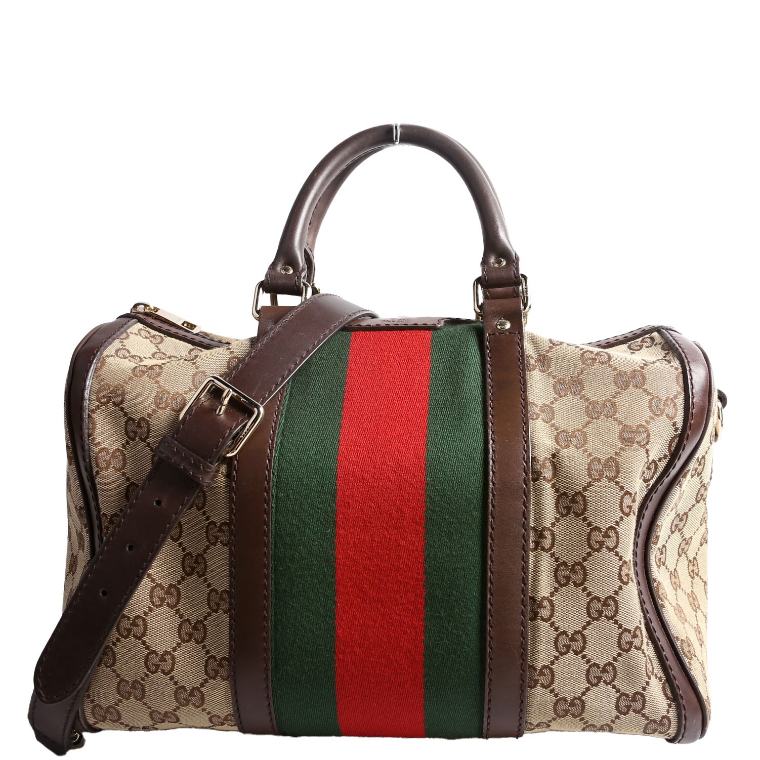 247205 Boston Bag Canvas Brown