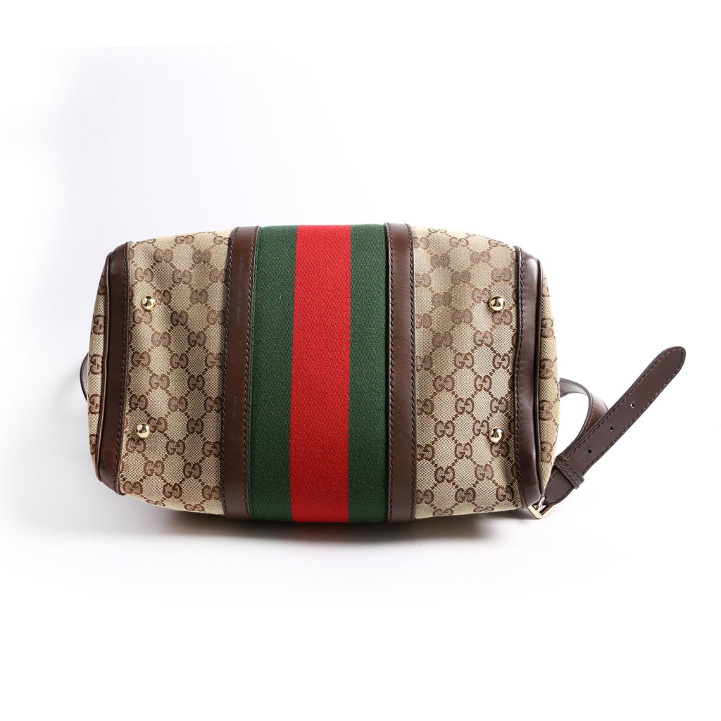 247205 Boston Bag Canvas Brown