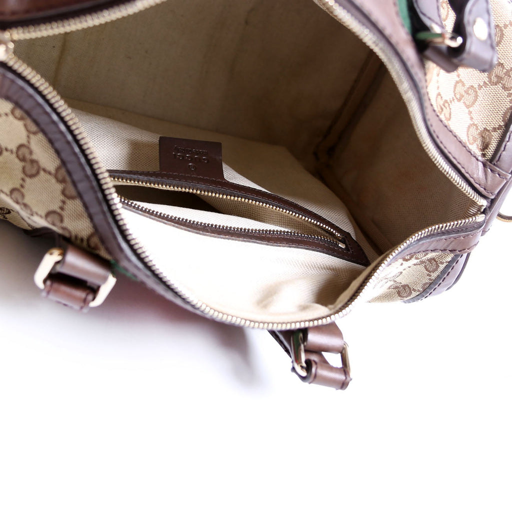 247205 Boston Bag Canvas Brown