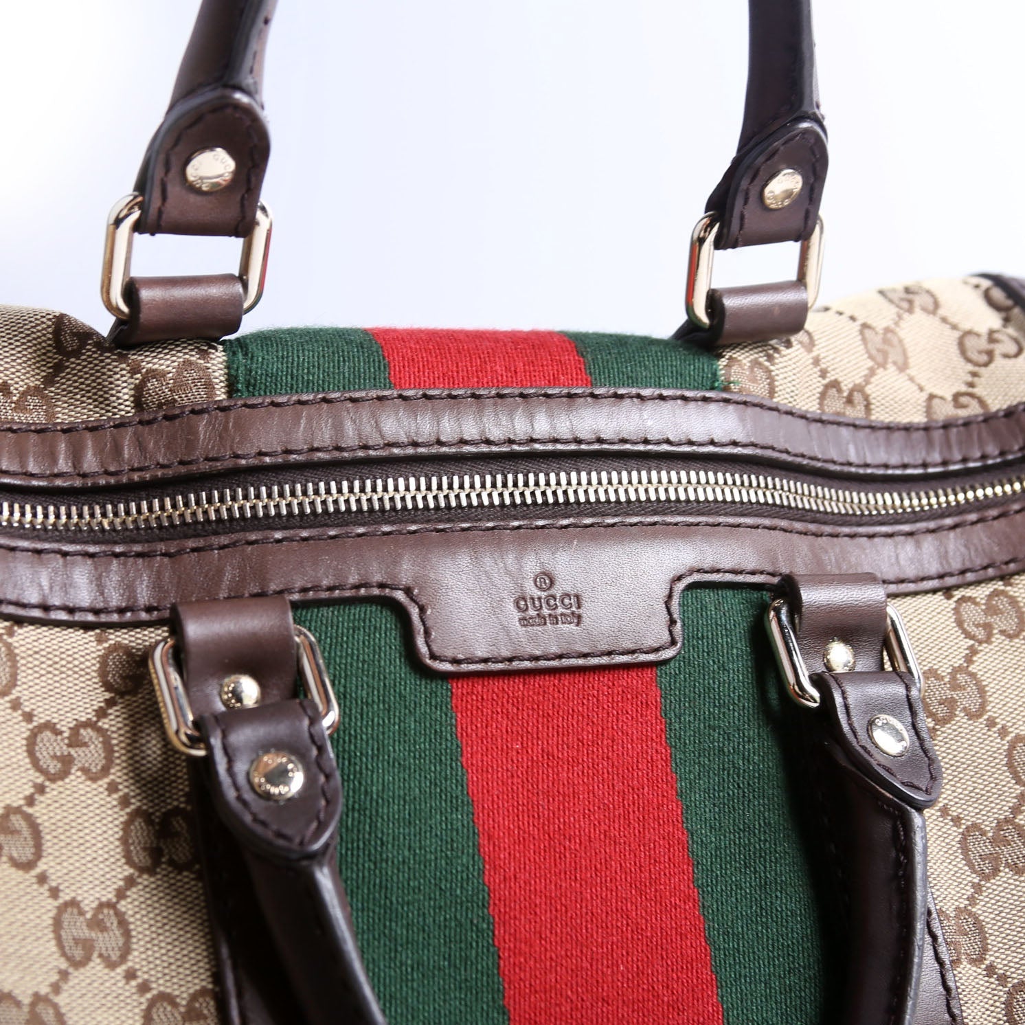 247205 Boston Bag Canvas Brown