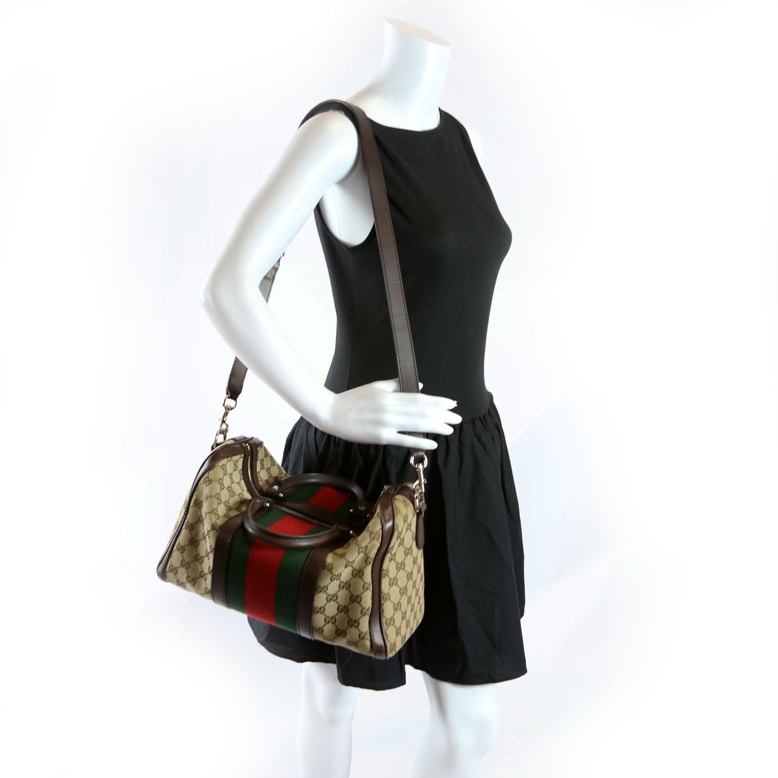 247205 Boston Bag Canvas Brown