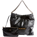 Chanel 22 Quilted Medium Hobo RFID Black