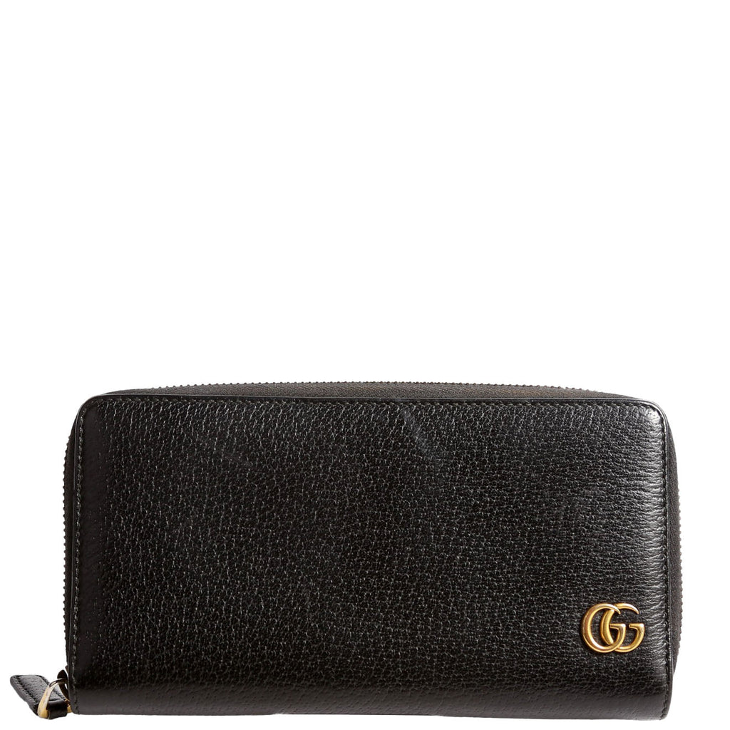 Gucci 428736 GG Marmont Leather Wallet Black