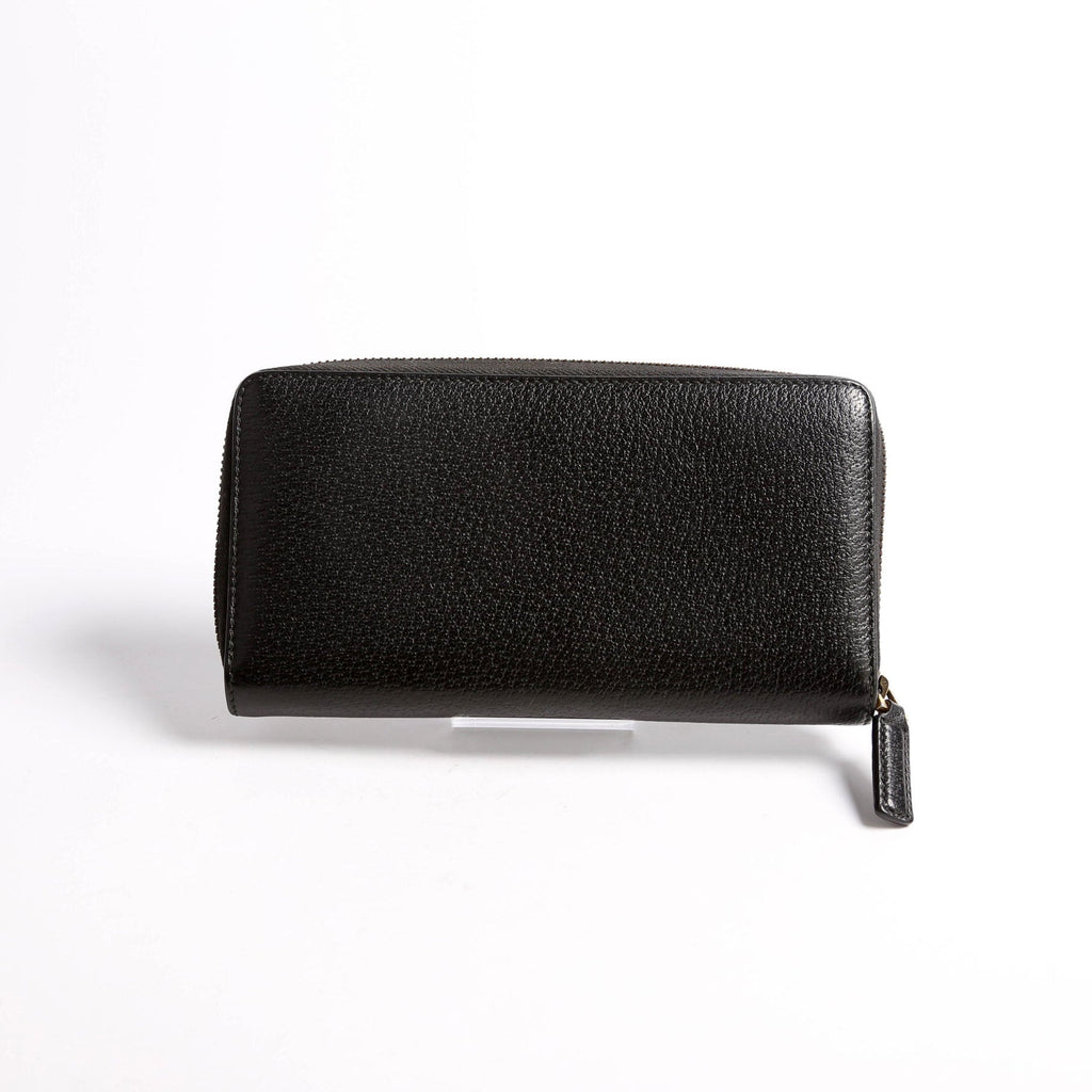 Gucci 428736 GG Marmont Leather Wallet Black