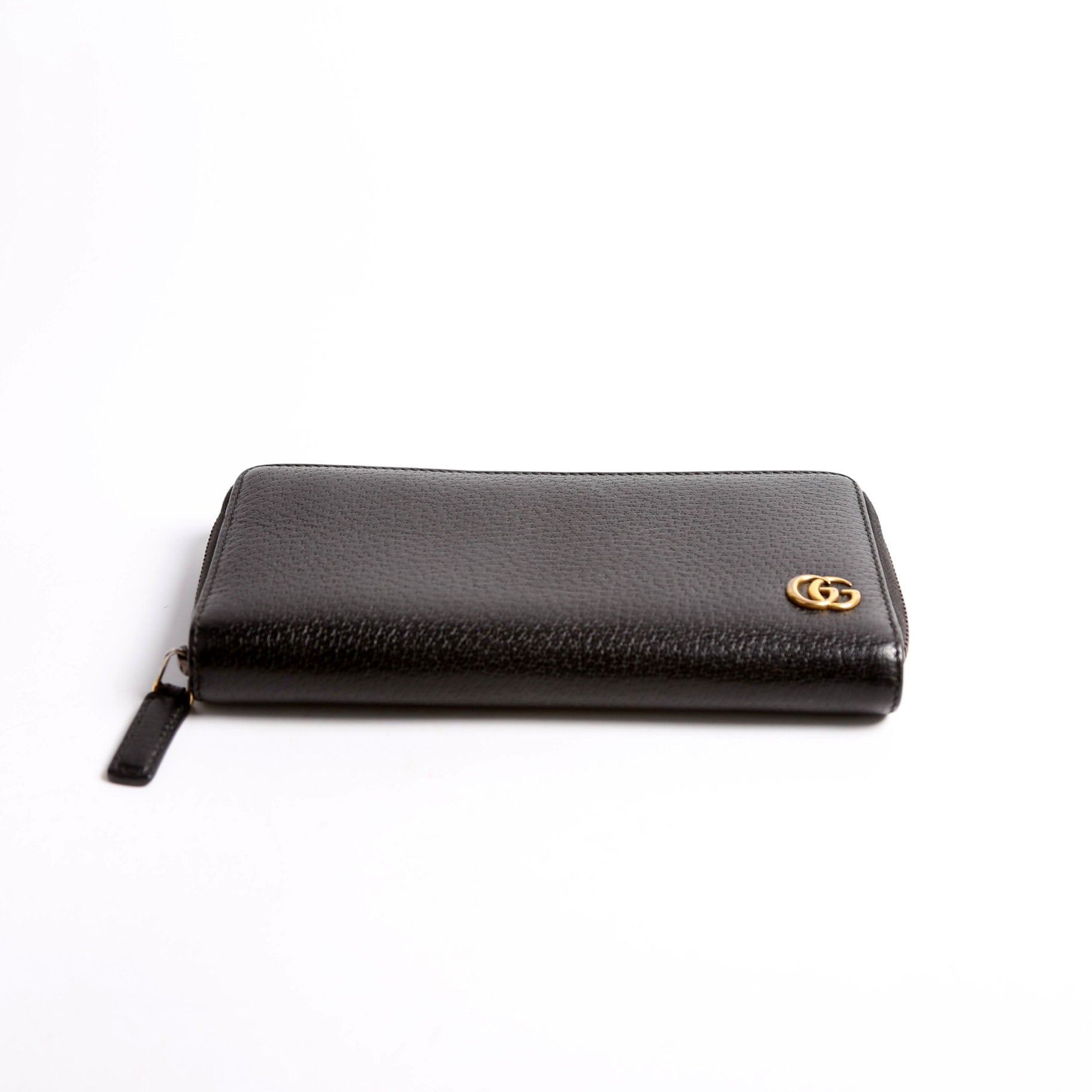Gucci 428736 GG Marmont Leather Wallet Black