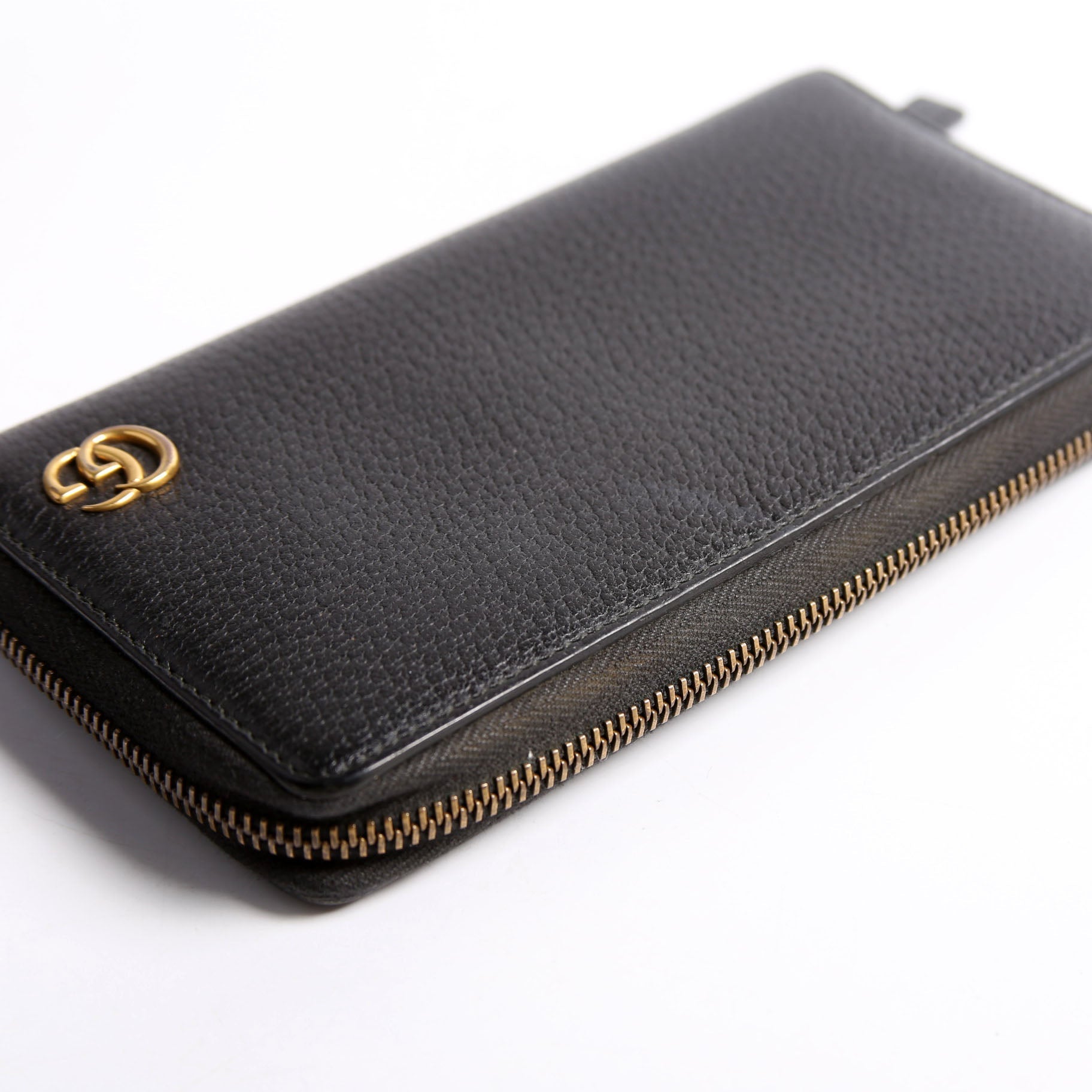 Gucci 428736 GG Marmont Leather Wallet Black