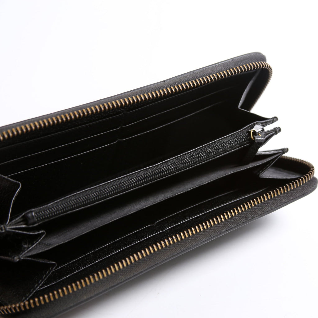 Gucci 428736 GG Marmont Leather Wallet Black