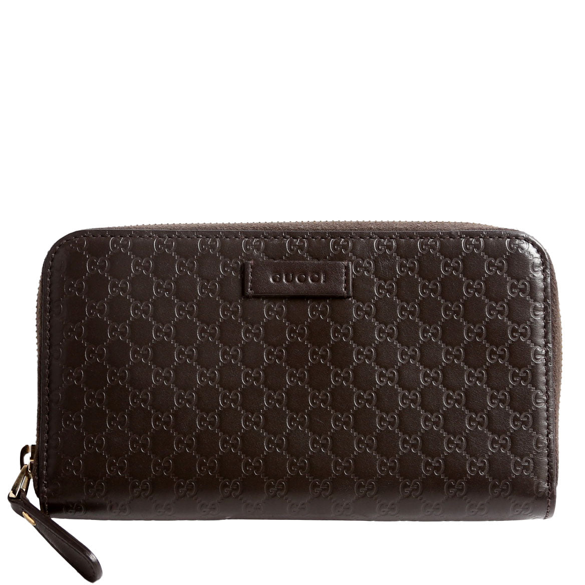 449391 Micro Guccissima Zip Around Wallet Brown