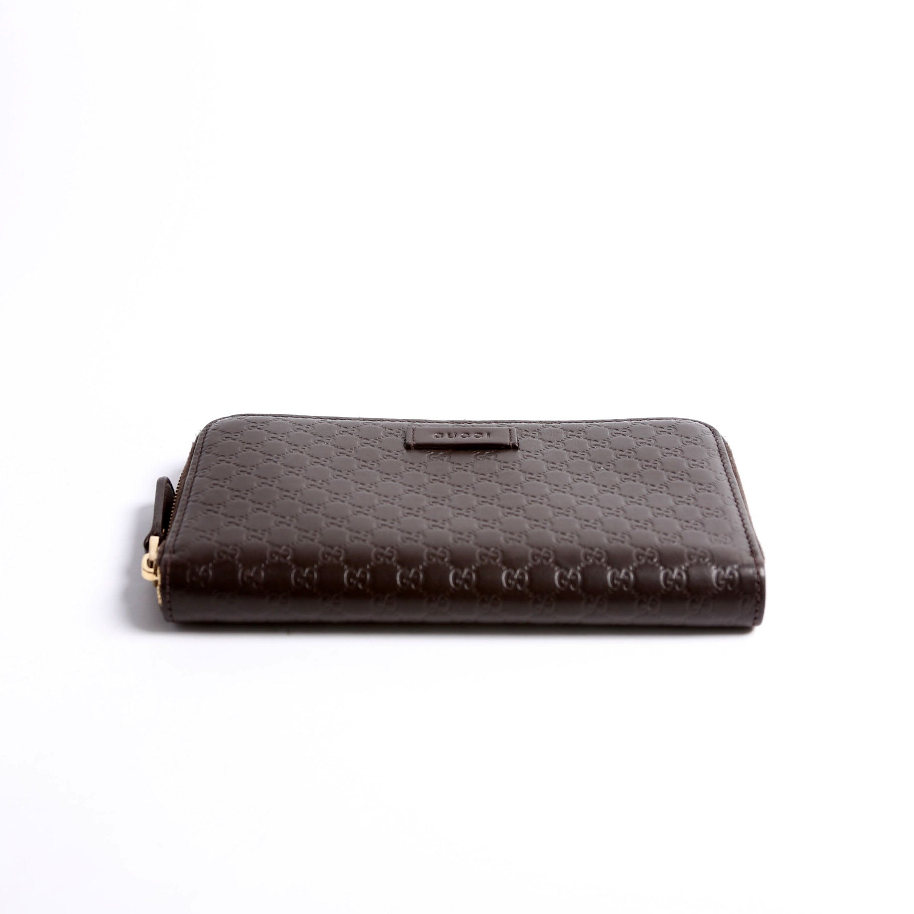 449391 Micro Guccissima Zip Around Wallet Brown