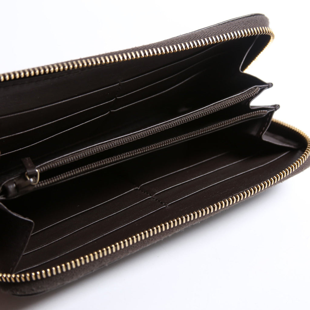 449391 Micro Guccissima Zip Around Wallet Brown