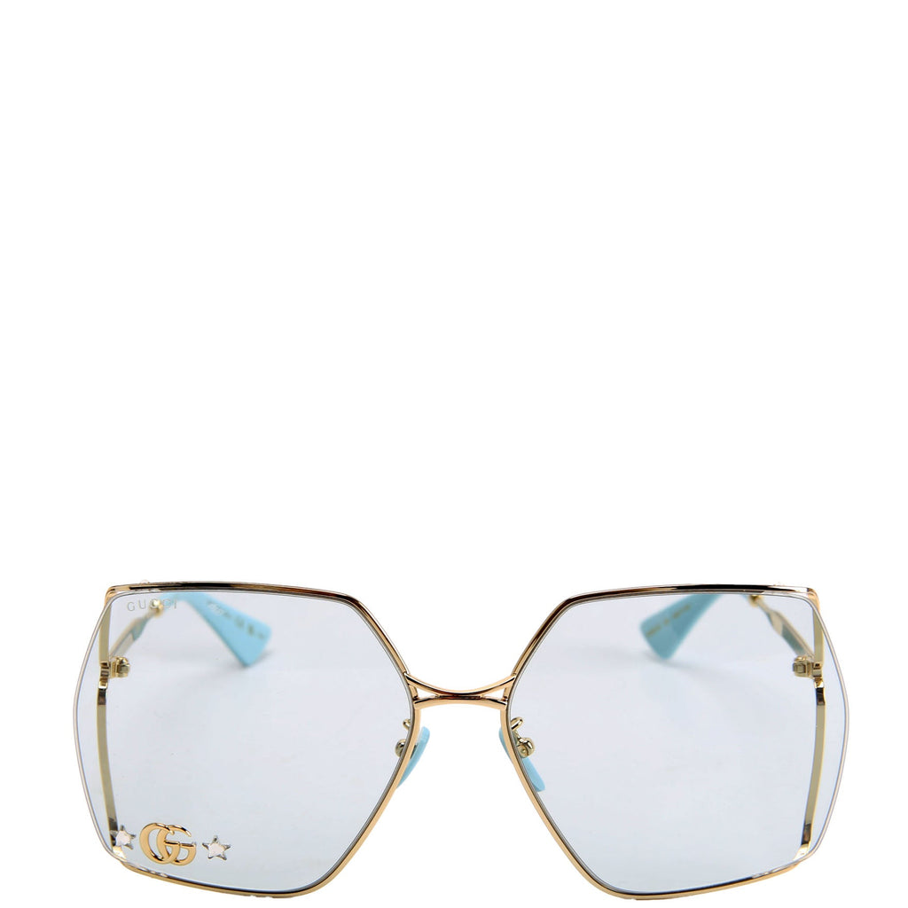 GG0817S Oversized Sunglasses Blue