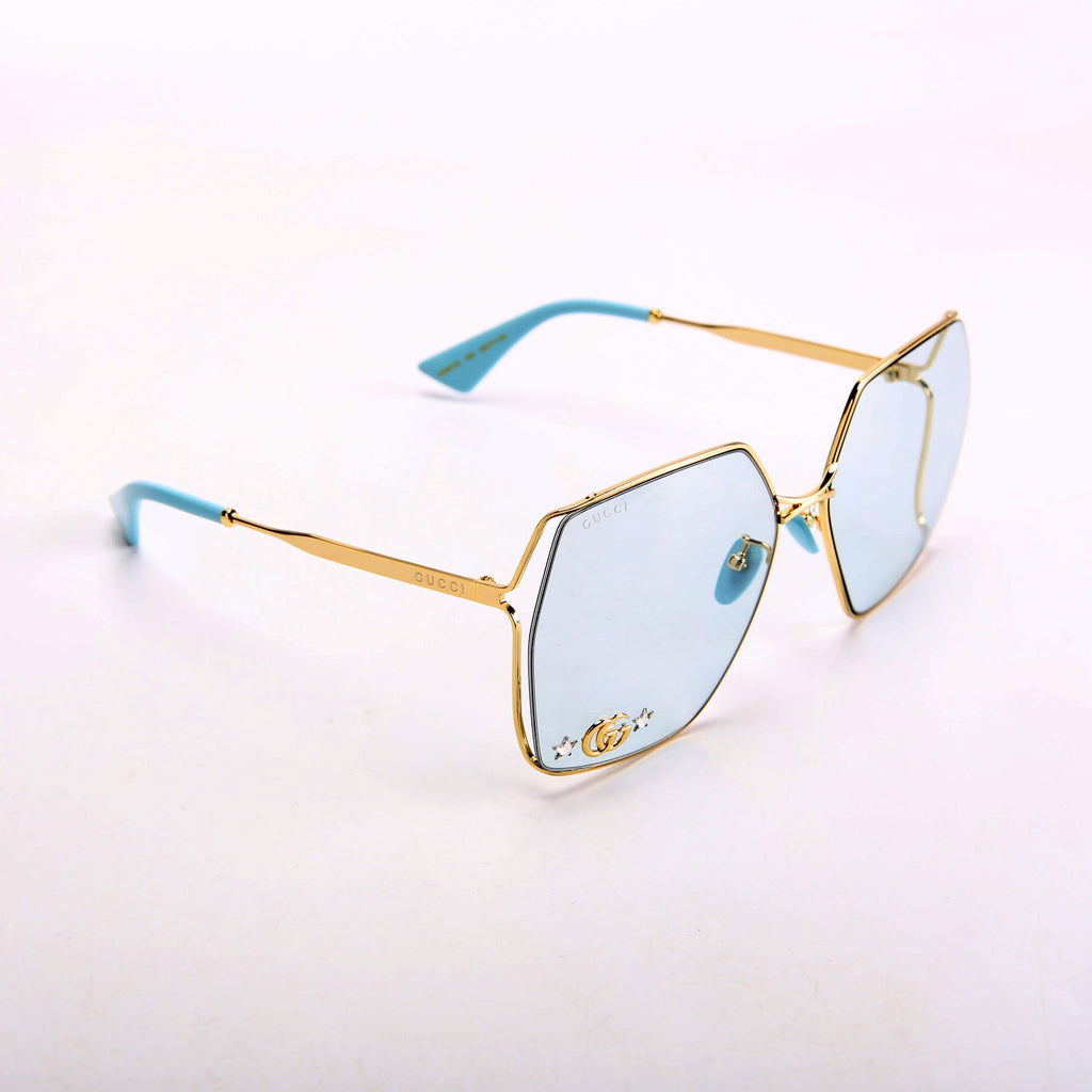 GG0817S Oversized Sunglasses Blue