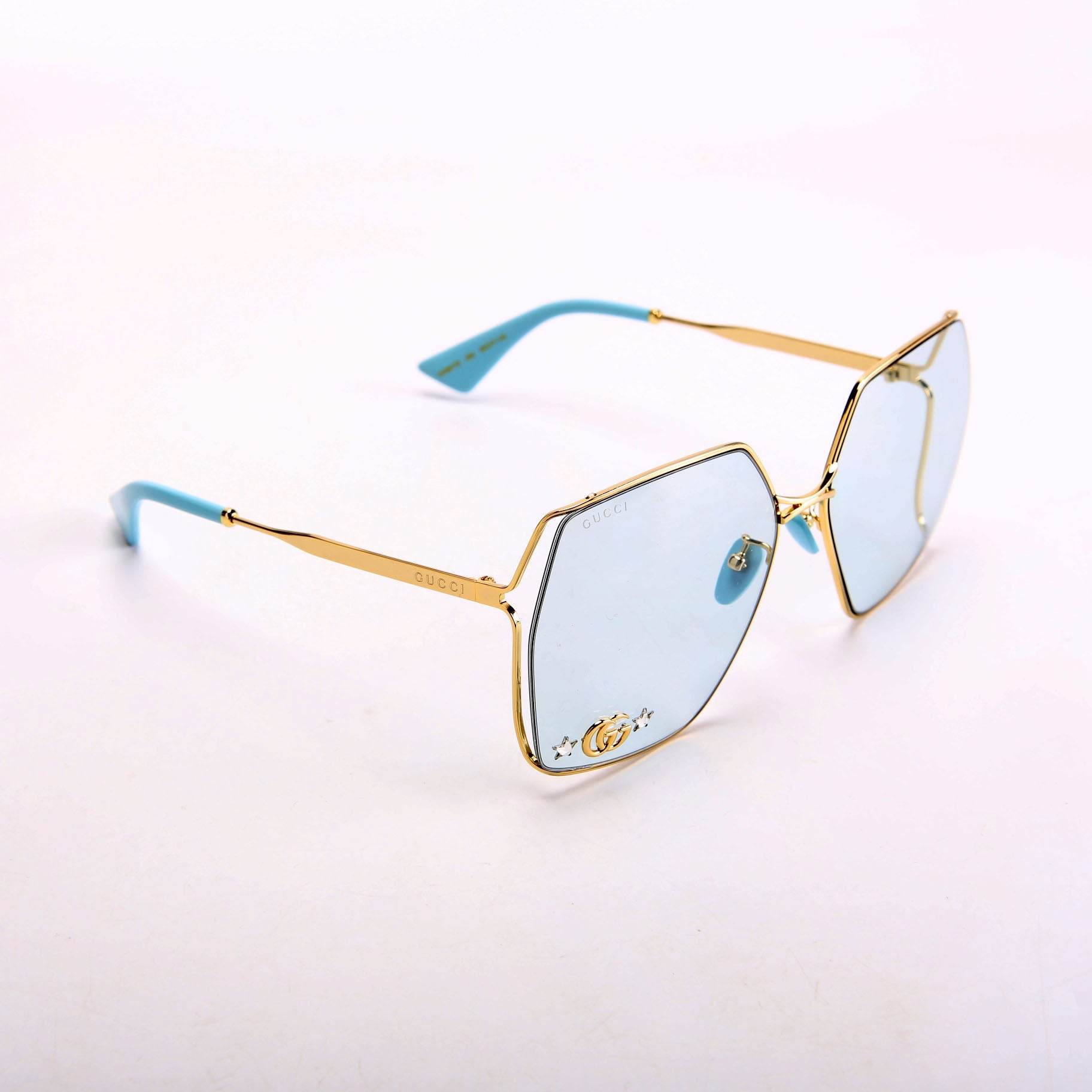 GG0817S Oversized Sunglasses Blue