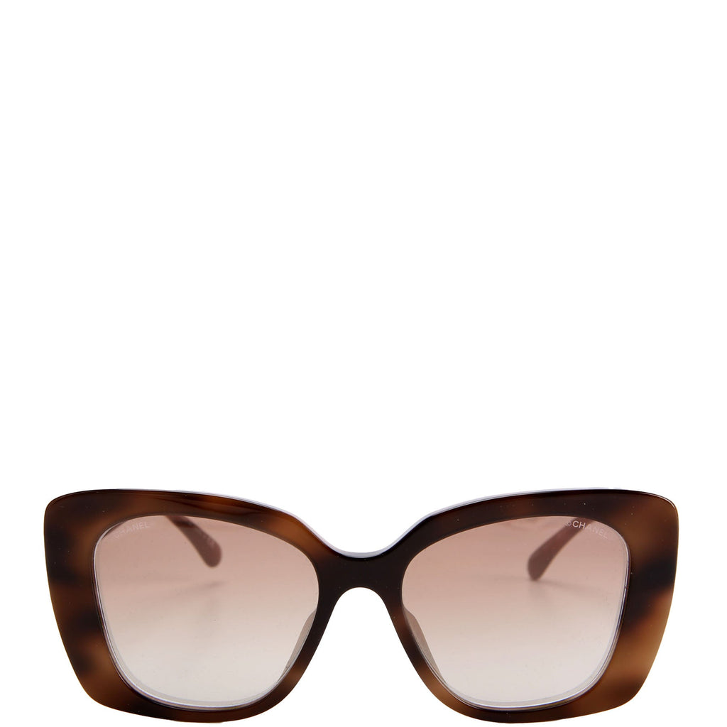 5422-B-A Square Brown Sunglasess