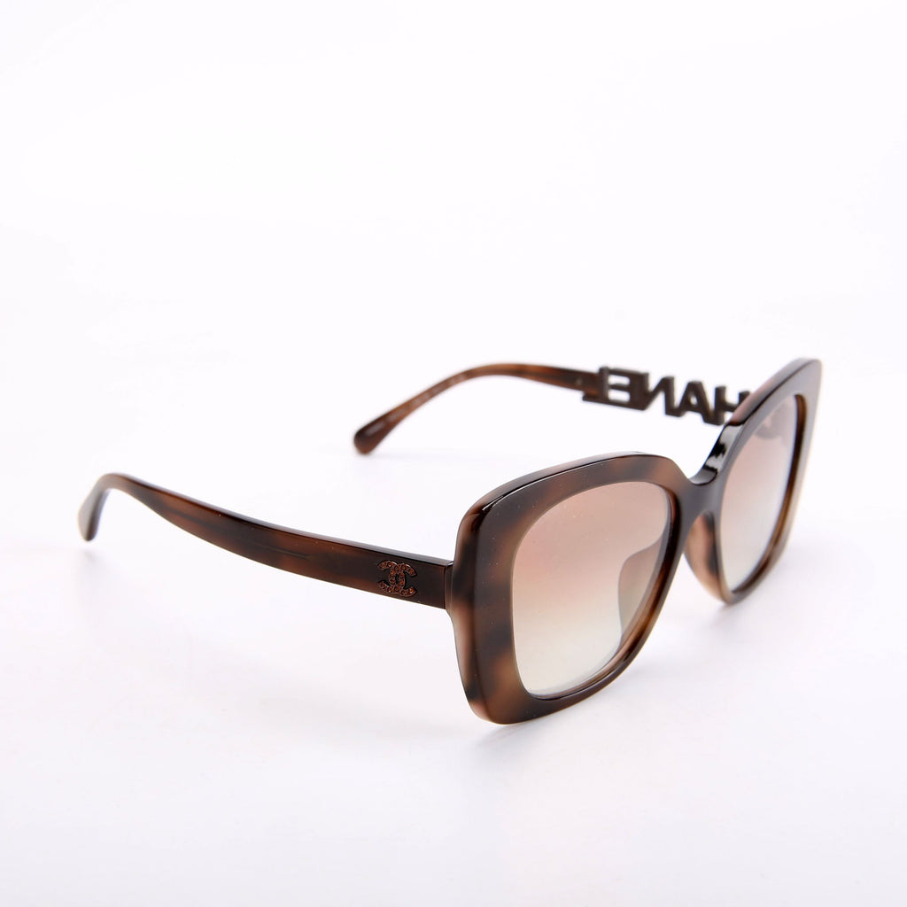 5422-B-A Square Brown Sunglasess
