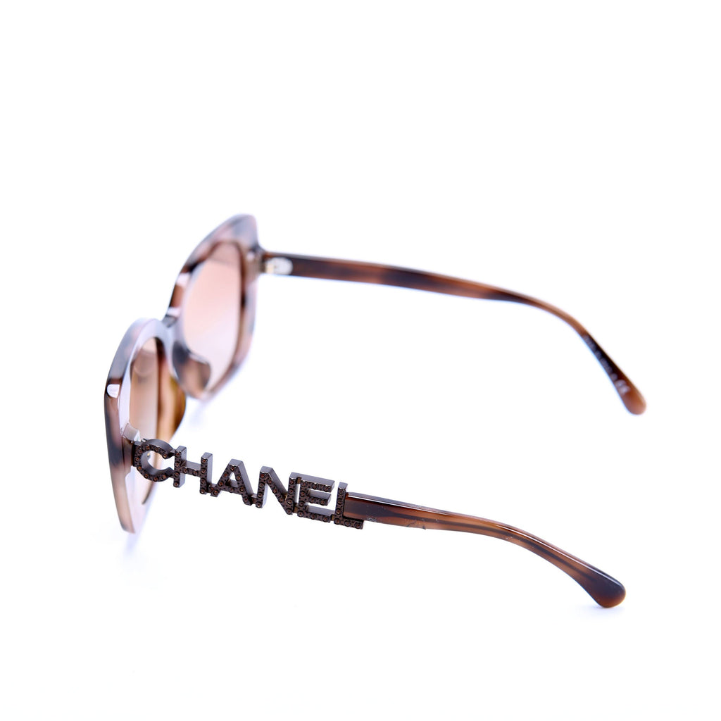 5422-B-A Square Brown Sunglasess