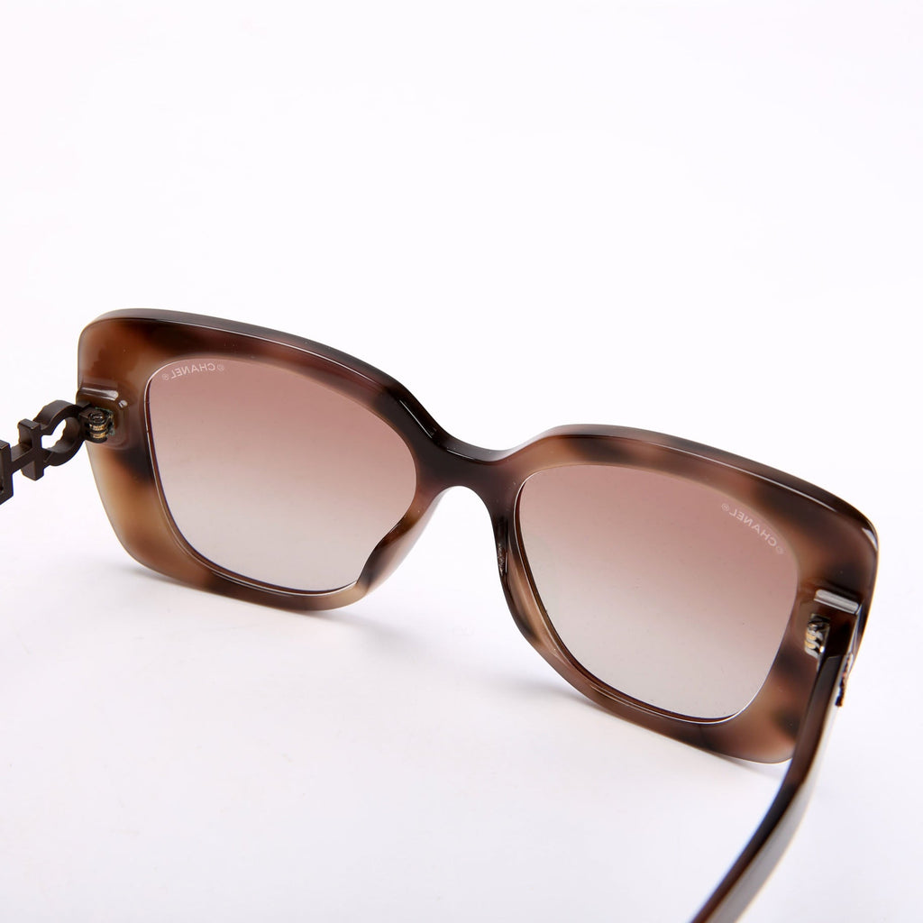 5422-B-A Square Brown Sunglasess