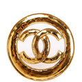 Large Round Gold CC Logo Vintage