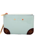 Pochette Cles Vernis/Monogram Teal