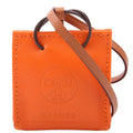 Milo Shopping Bag Charm Swift Leather Orange