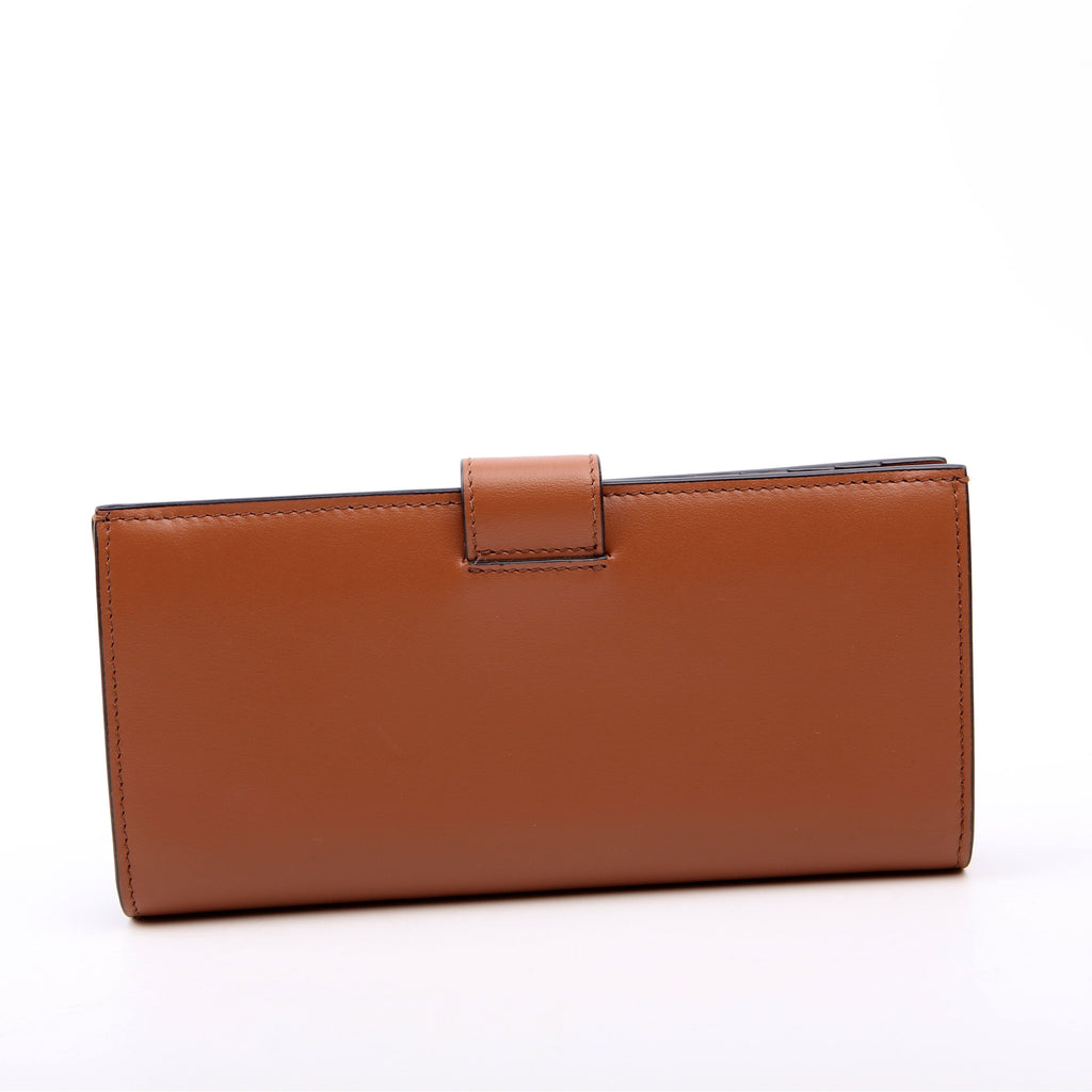 Triangle Logo Large Wallet Brown