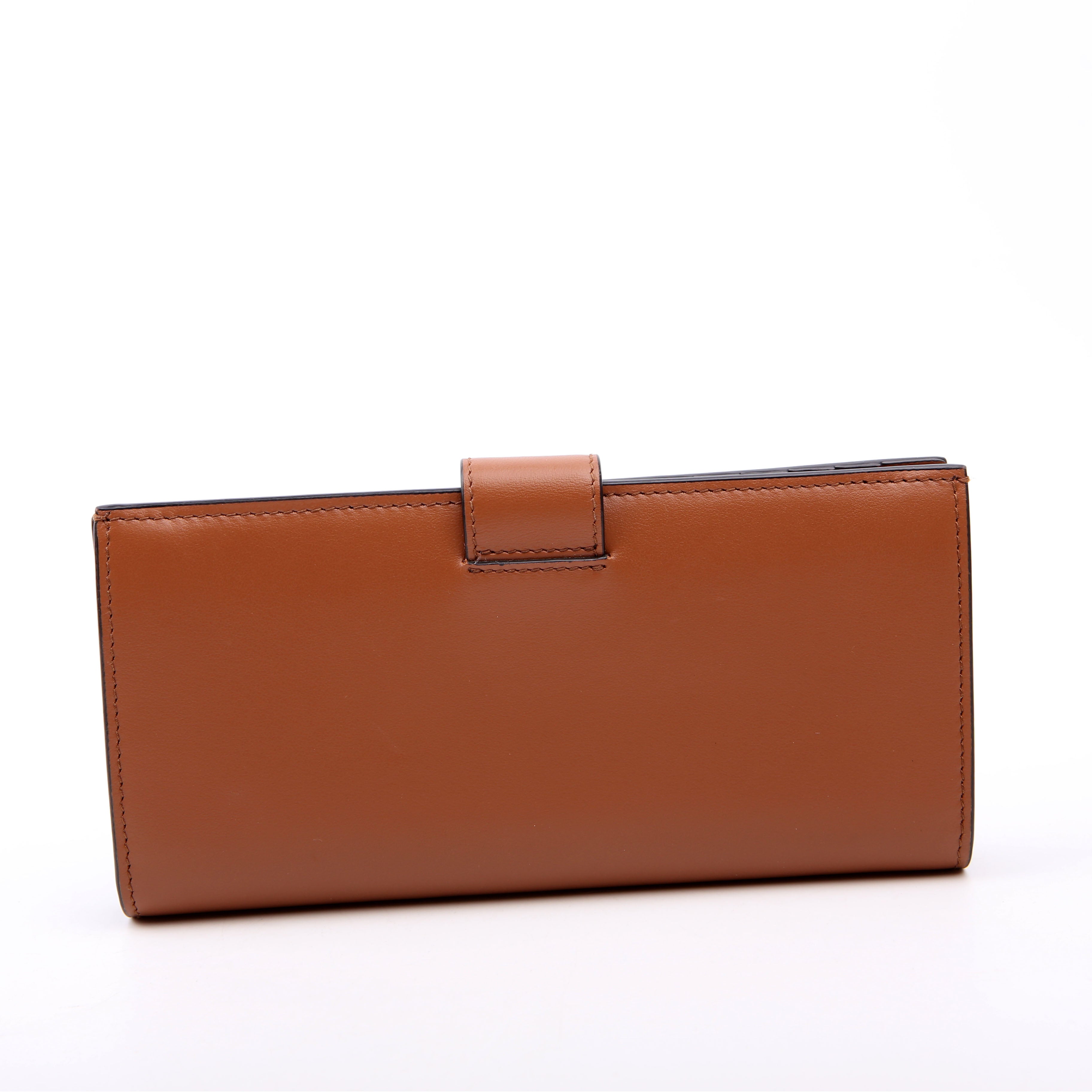 Triangle Logo Large Wallet Brown