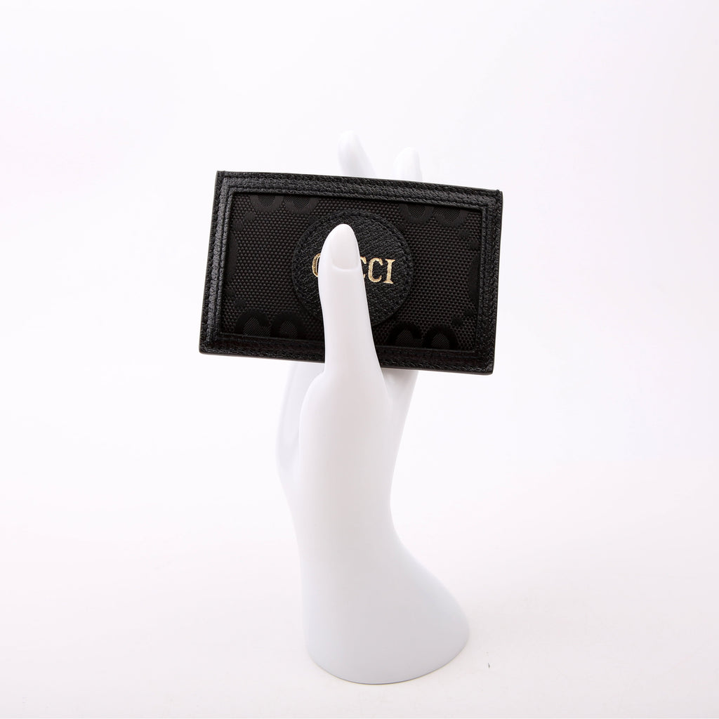 625578 GG Nylon Off The Grid Card Holder Black