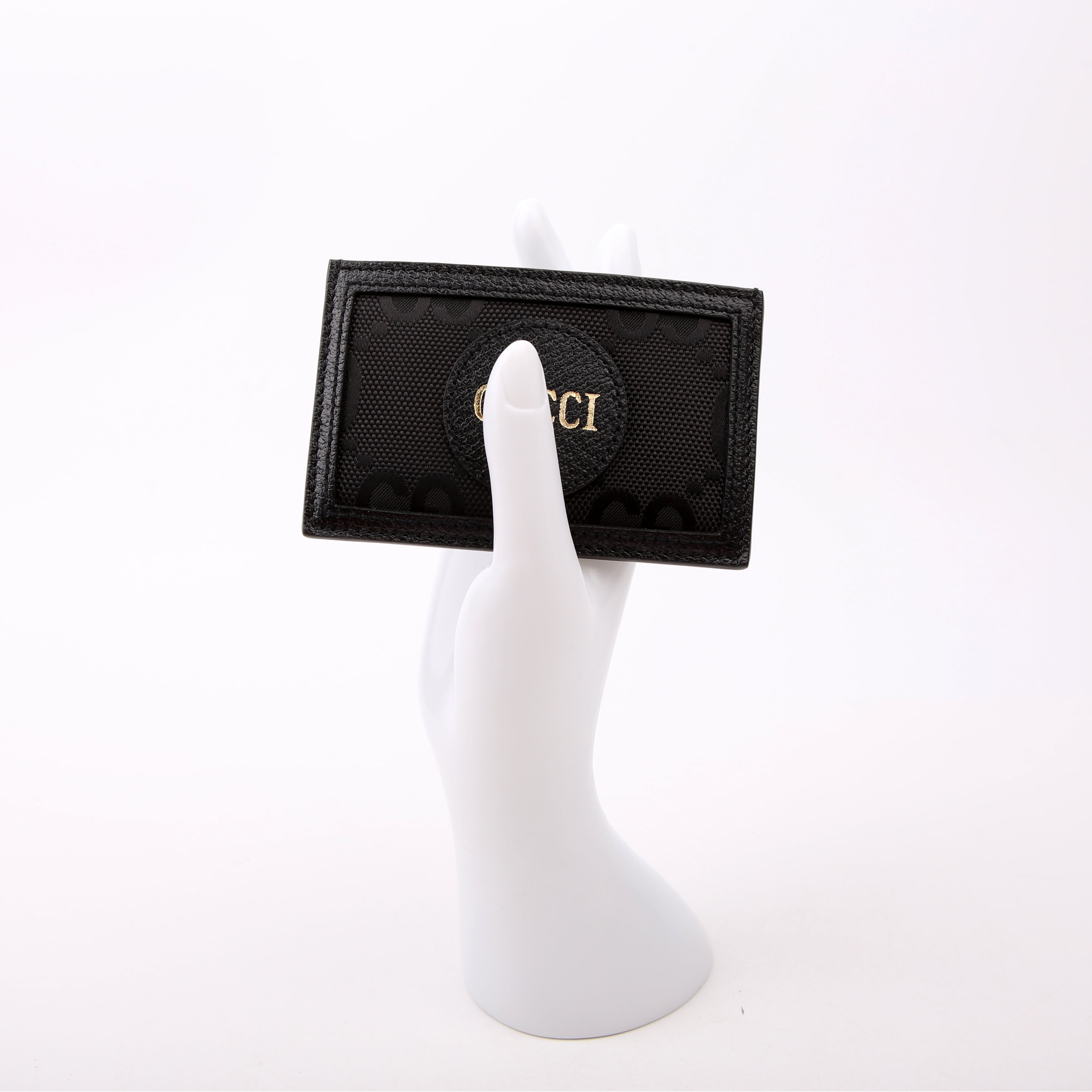 625578 GG Nylon Off The Grid Card Holder Black