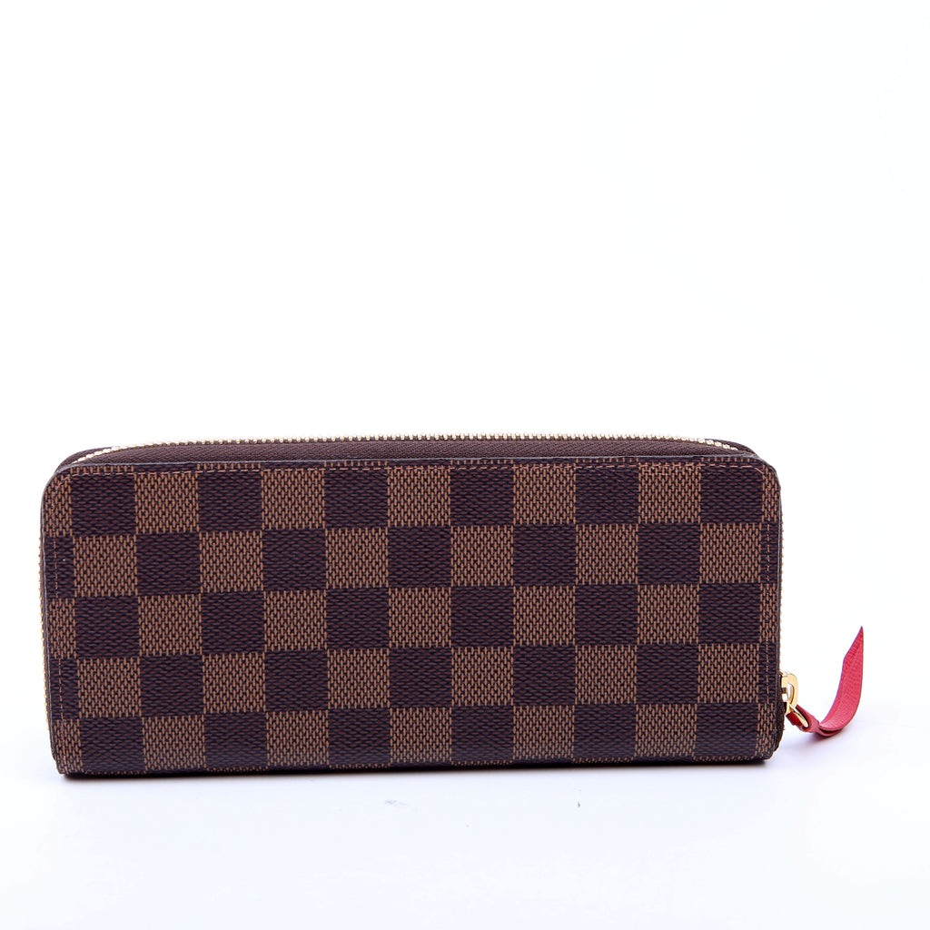 Clemence Wallet Damier Ebene Red
