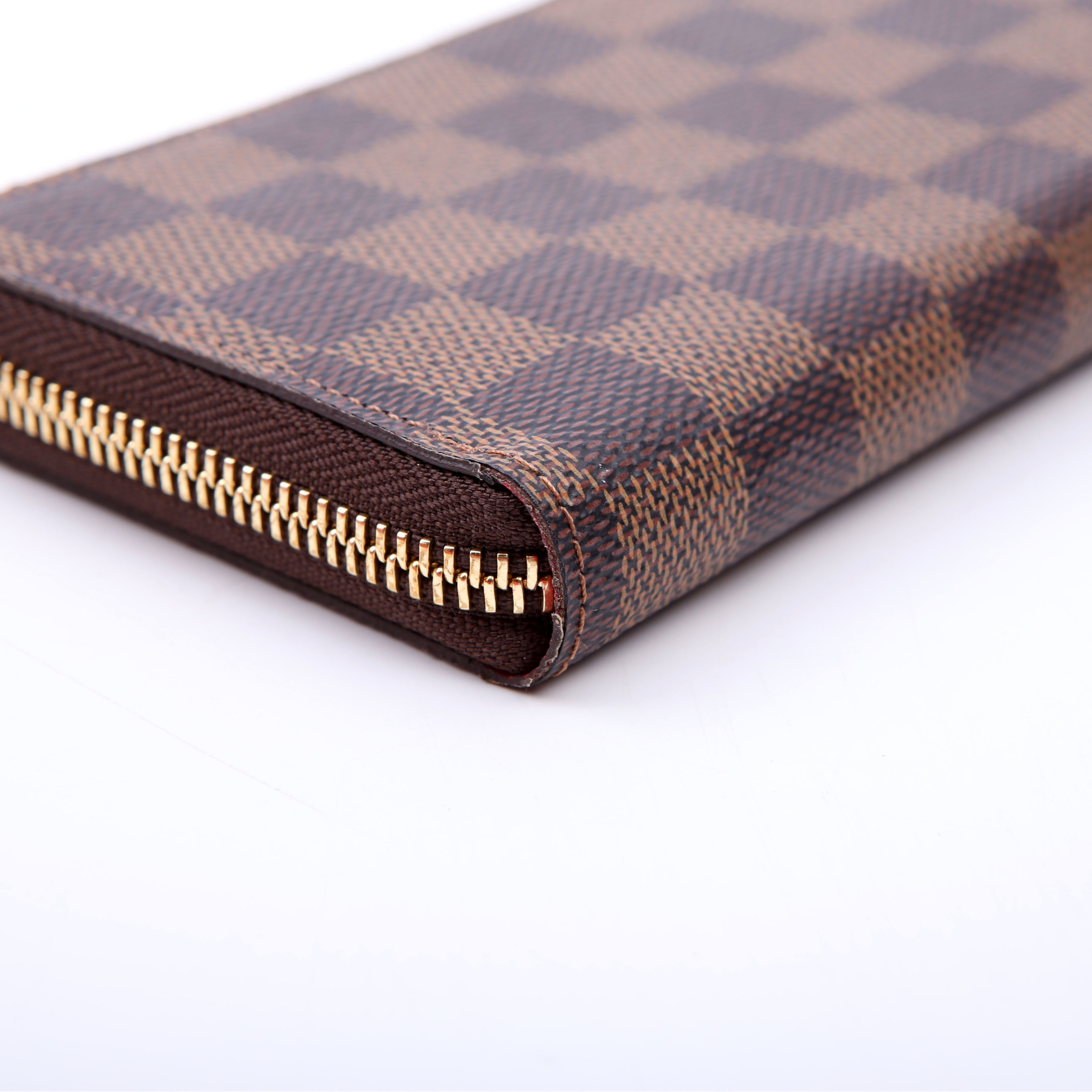 Clemence Wallet Damier Ebene Red
