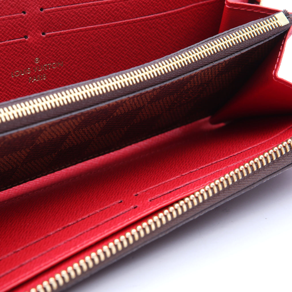 Clemence Wallet Damier Ebene Red