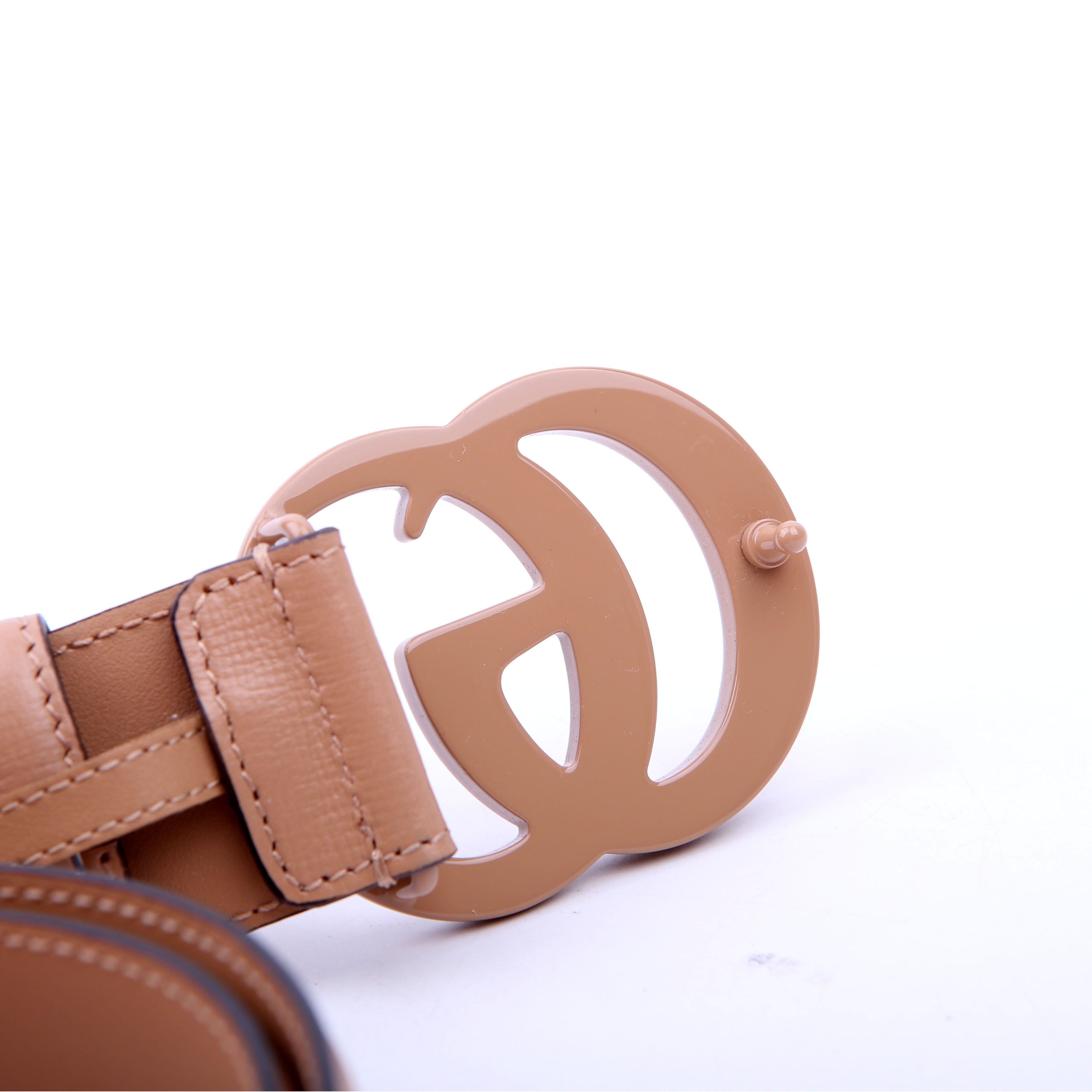 4000593 Monochrome Marmont GG Belt Size 80/32 Nude